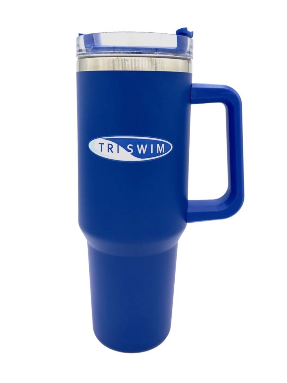 40 oz New in Original Packaging Blue Metal Insulated Travel Mug with Handle